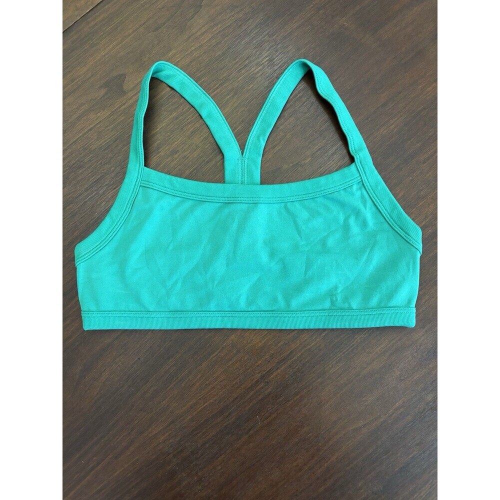 Colsie Green Strappy Back Non Padded Sports Bra Size Large